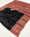 Pure Ajrakh 012 By Girnar Modal Satin Sarees Wholesale Price In Surat